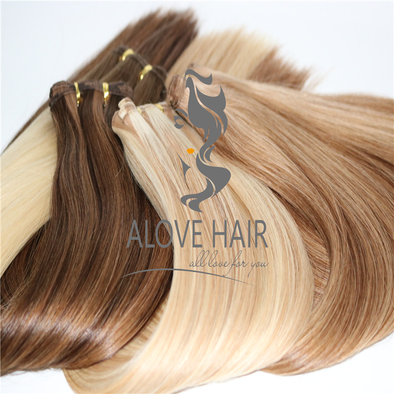 24 inch hand tied weft hair extensions wholesale